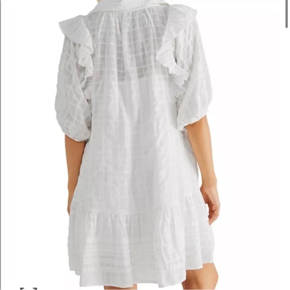 Free People Elora Mini Dress in Ivory size xsmall - Picture 6 of 13